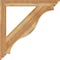 Ekena Millwork Funston Traditional Rough Sawn Bracket, Western Red Cedar, 4"W x 40"D x 40"H BKT04X40X40FST01RWR - alternate 3